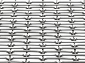 316l metal decorativo rígido Mesh For Building Facade Cladding
