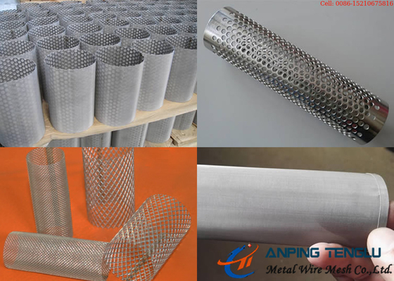 Tubo de filtro do metal com fio tecido Mesh Expanded Metal Perforated Type