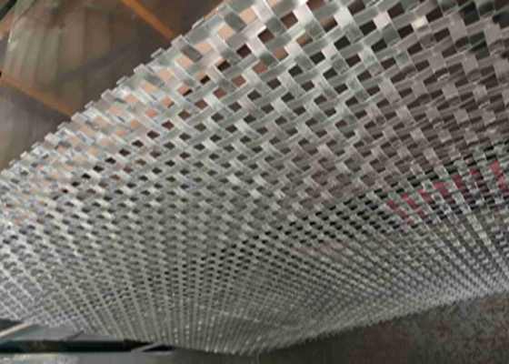 furo de 6mm metal tecido robusto Mesh Durable do fio liso de 6mm x de 1.5mm