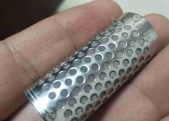 Filtros de malha de arame para polimento de aço inoxidável tecido com suporte perfurado