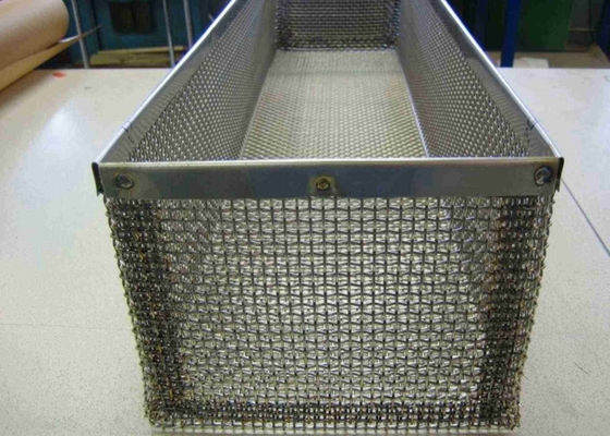 Cesta de filtro de malha de aço inoxidável galvanizado com excelente resistência à corrosão