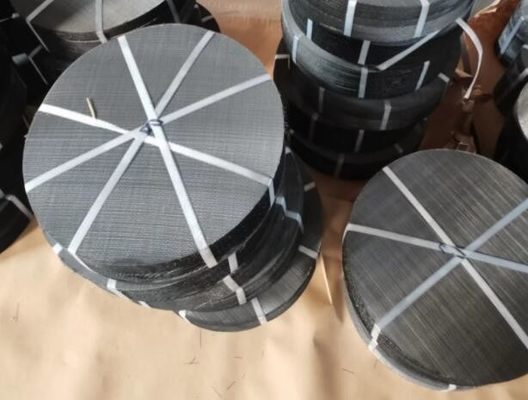 Ecrã de extrusão de tecido de fio preto de superfície plana com várias formas e tamanhos