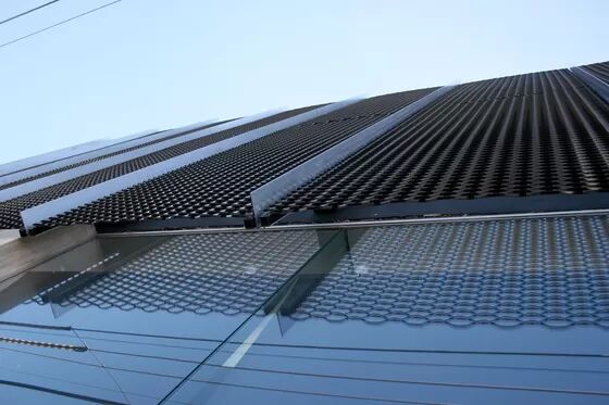 Cortina de Parede de Malha de Tela de Metal Expandido de Alumínio Material de Design de Edifício Galvanizado