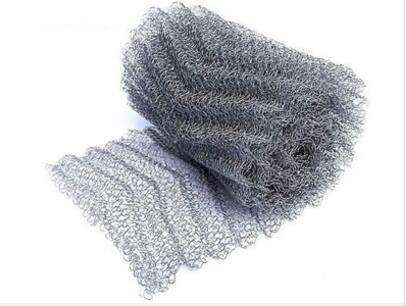 Tela de filtro de malha de arame tricotada comprimida por crochê, tipo plano/ondulado