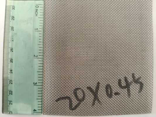 20 malha 0,45 mm fio de aço inoxidável Plain Weave Square Wire Mesh resistência à corrosão muito superior