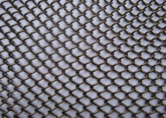 Tipo espiral metal decorativo Mesh Screen da cortina S