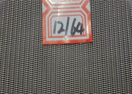 malha holandesa de aço inoxidável da rede de arame 12x64 de 0.56mmx0.40mm