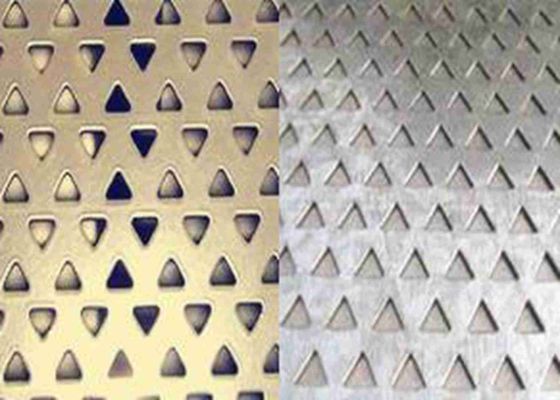 Furo do triângulo metal perfurado Mesh For Noise Reduction de 3mm a de 10mm