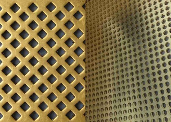 Calibre 3 36 ao metal perfurado Mesh Copper Brass For Decoration