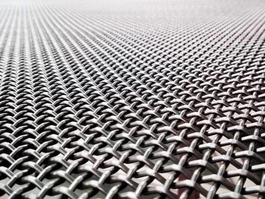 Aço carbono alto fio frisado Mesh Quarry Screen diâmetro de 1.37mm a de 12.7mm
