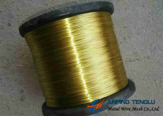 Cor dourada 2,5 resistência de corrosão de bronze da abrasão milímetros de cobre e de zinco da liga do fio