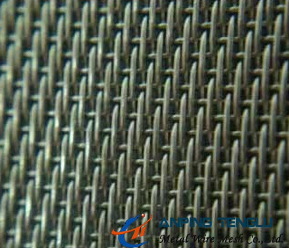 SS304, SS316 liço da série cinco tecem o fio Mesh With Excellent Flow Rate