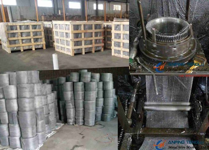 Rede de arame feita malha de aço inoxidável corrente 4 do tempo longo do fio de 0.1mm a de 0.3mm