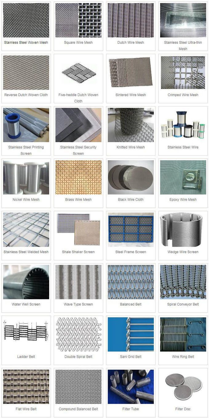 A eficiência alta da filtragem fez malha Mesh For Filtration And Cleaning fez malha a rede de arame 3