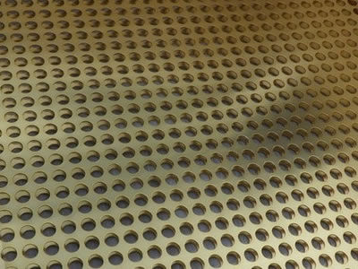 Malha perfurada de bronze do metal para a decoração & o filtro, com de grande resistência