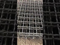 65mn Painel de malha de tela vibrante 30m x 2m para rastreamento de agregados